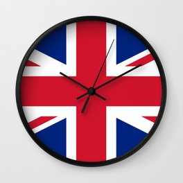 UK Flag Union Jack Wall Clock | Pattern, British, Worldflags, Flag, Blue, Greatbritainflag, Unitedkingdom, Uk, White, Ukflag 