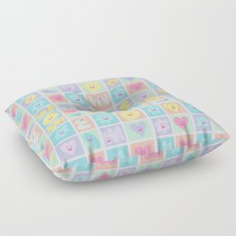 Love Candies -  edition one, yellow, pink, purple, blue Floor Pillow