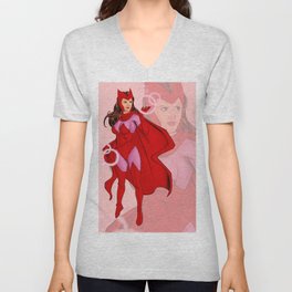 Scarlet Witch Wanda V Neck T Shirt