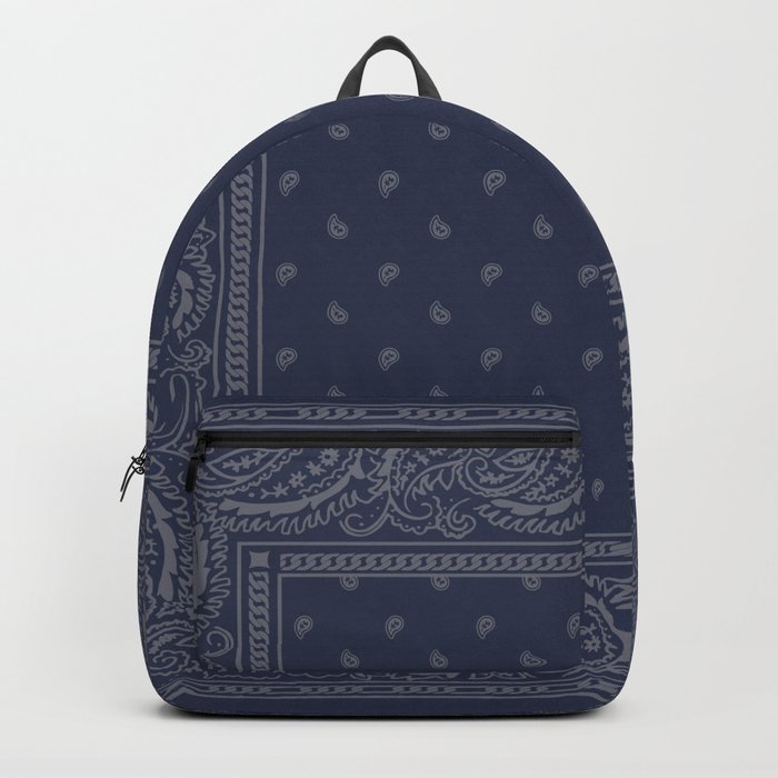Blue Bandana Backpack by Night Shift Goods Society6