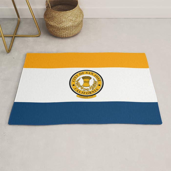 Flag of San Jose Rug by oldking Society6