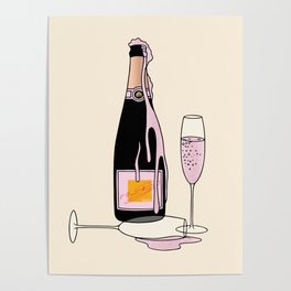 Fancy Champagne Poster