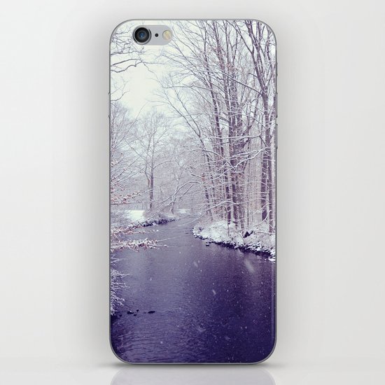 winter blues iPhone Skin