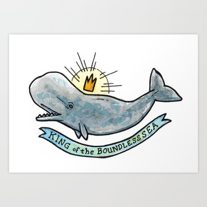 King Of the Boundless Sea Art Print by Angela Cosenzo | Society6