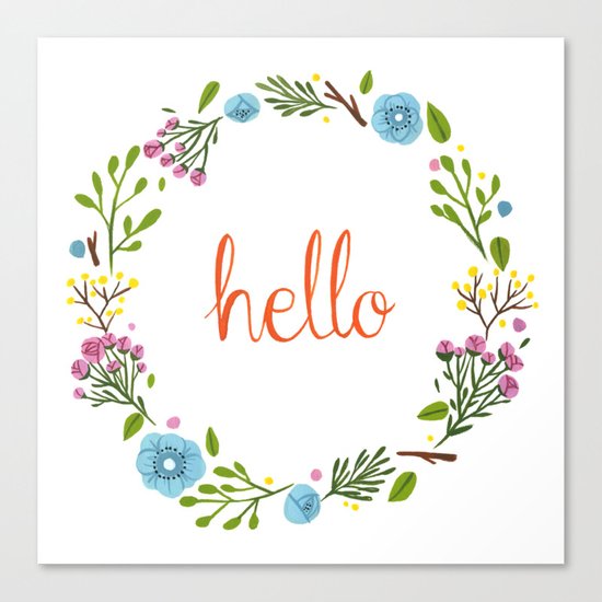 Hello Canvas Print
