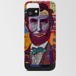 Abraham Lincoln Collage iPhone Card Case