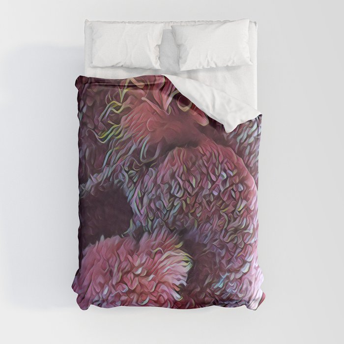 Cotton Candy Doodle Duvet Cover