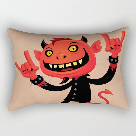 Heavy Metal Devil Rectangular Pillow