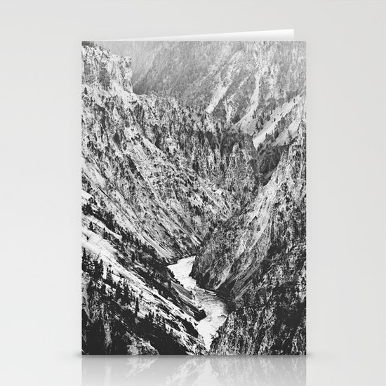 Canyon Black and White Stationery Cards