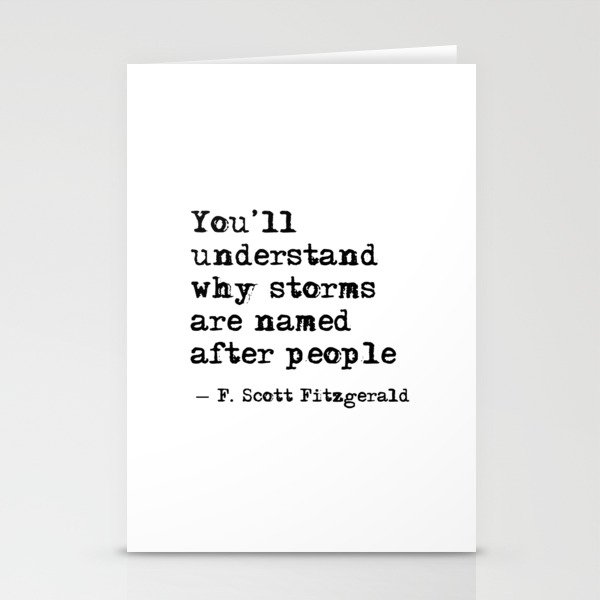 You’ll understand why storms are named after people Stationery Cards