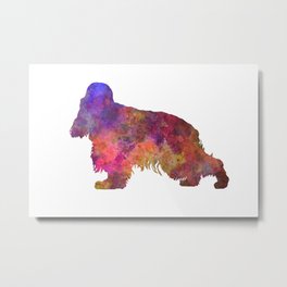 English Cocker Spaniel in watercolor Metal Print | Abstract, Colorfull, Art, Englishcocker, Color, Ink, Pop Art, Poster, Vintage, Spaniel 