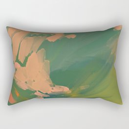 The Emerald Expanse, Abstract Rectangular Pillow