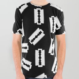 Razor blade pattern All Over Graphic Tee