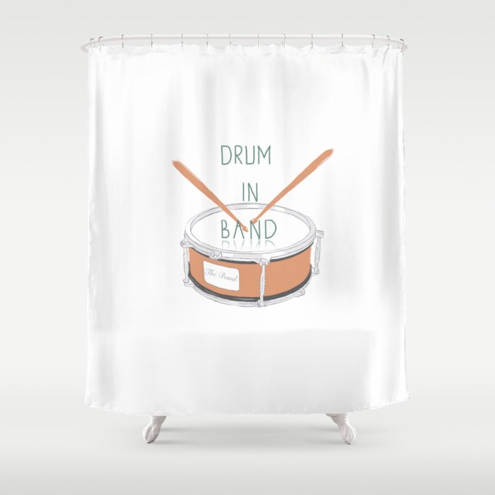 The Band Drum Shower Curtain