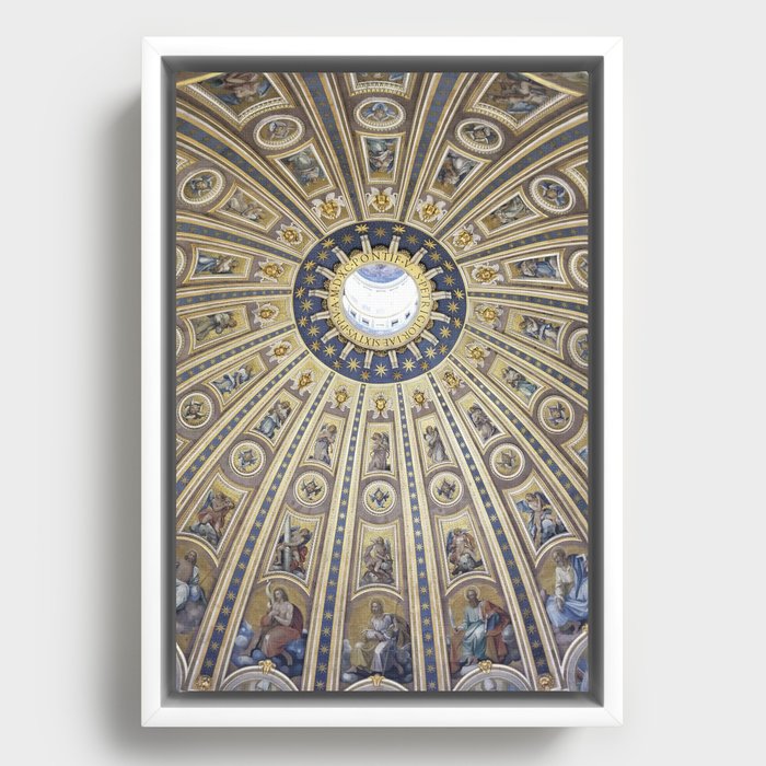 St Peter's Basilica Dome Framed Canvas
