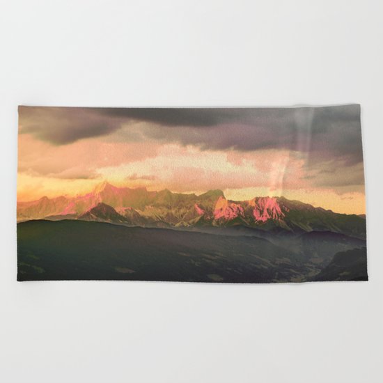 Escaping - Mountains - Dachstein, Austria Beach Towel