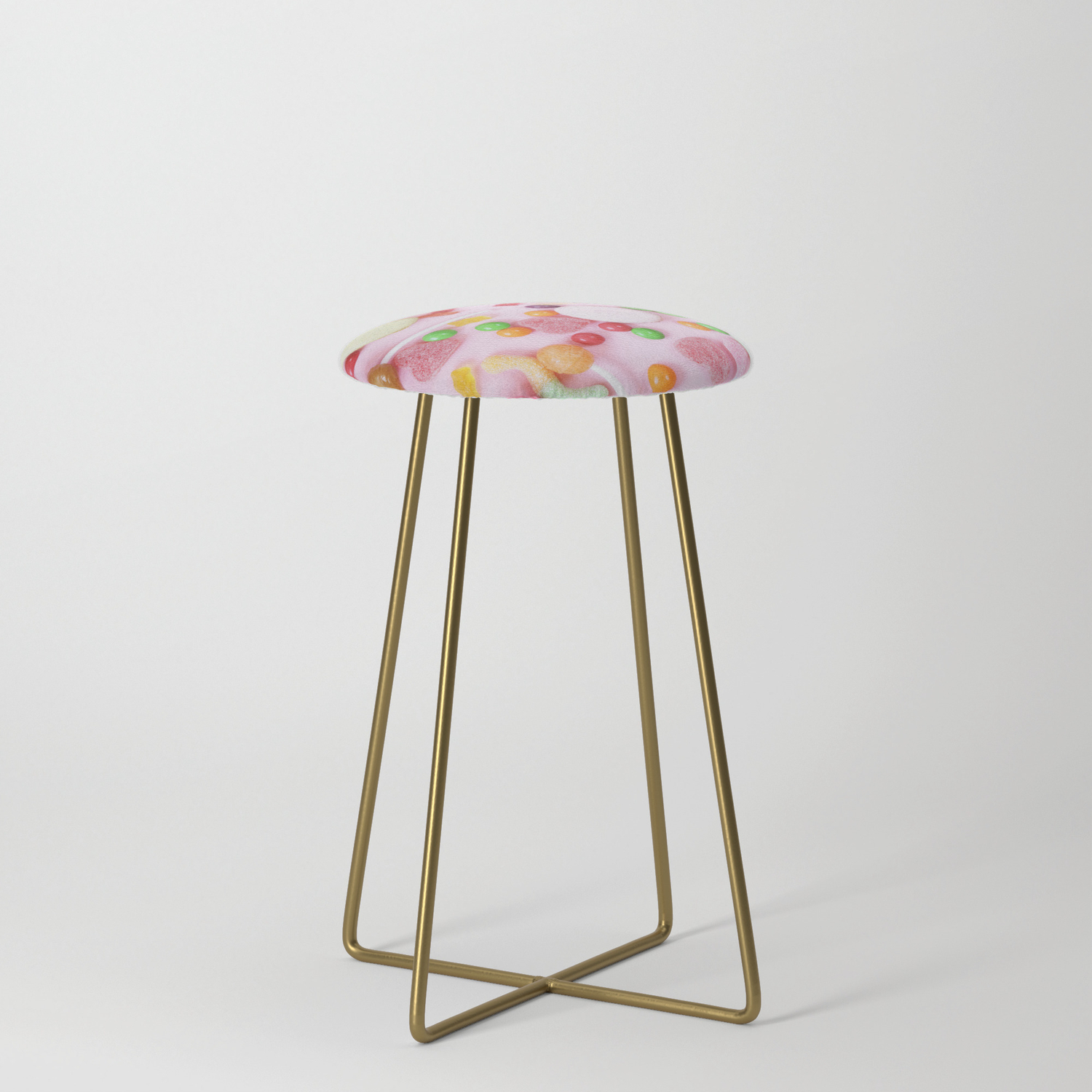 Pink Candy Counter Stool By Newburydesigns