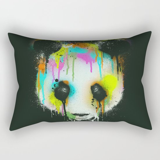 Technicolour Panda Rectangular Pillow