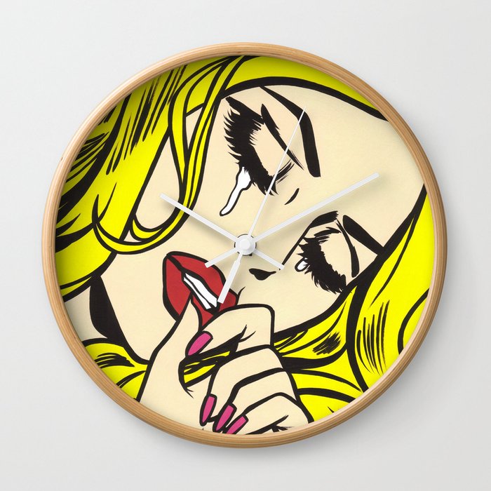 Blondie Crying Comic Girl Wall Clock