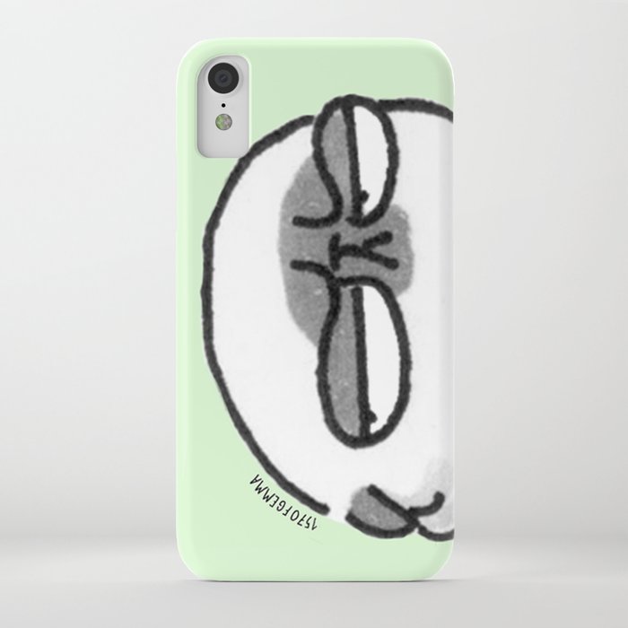 mochi the pug giving the stink eye iphone case