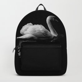 Black swan Backpack | Birds, Swanlake, Ink, Night, Oil, Digital, Dark, Fashion, Monochrome, Bird 
