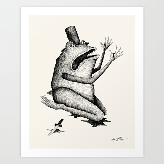 'What have I done?' Art Print