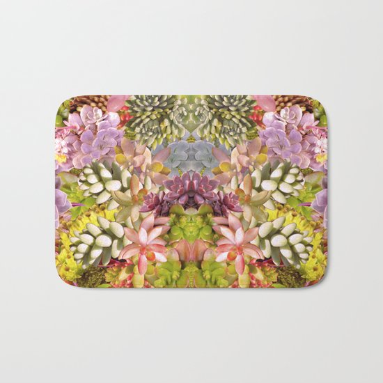 Succulent Garden Bath Mat