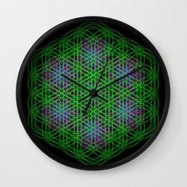 Trippin Circles Wall Clock | Fruit, Vector, Illusion, Time, Graphicdesign, Space, Pattern, Digital, Circle, Sacredgeometry 