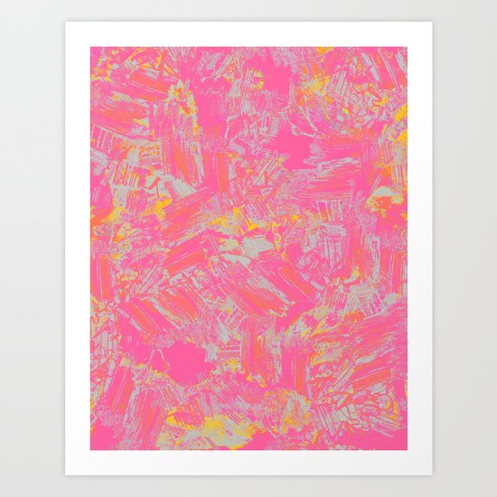 Pink & Yellow Art Print