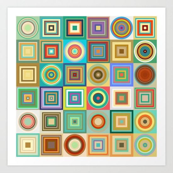 Geometric type Art Print