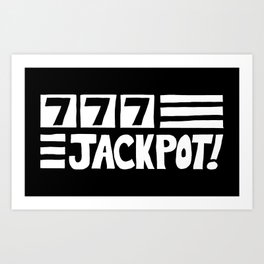 777 Jackpot Art Print