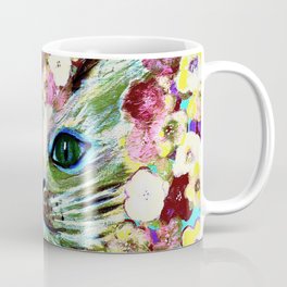 Kitty in flowers Coffee Mug
