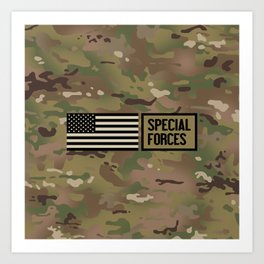 Special Forces (Camo) Art Print