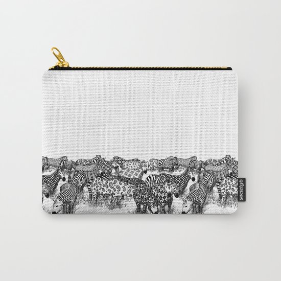 Zebra Print Carry-All Pouch