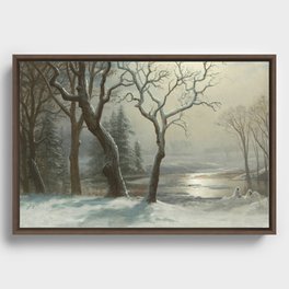 Albert Bierstadt Winter in Yosemite Framed Canvas