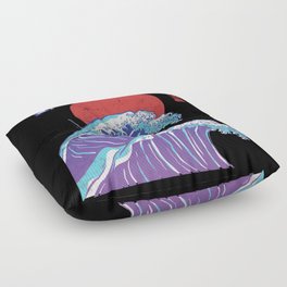 Big Wave Vaporwave Aesthetic 80s Anime Fashion Streetwear Floor Pillow