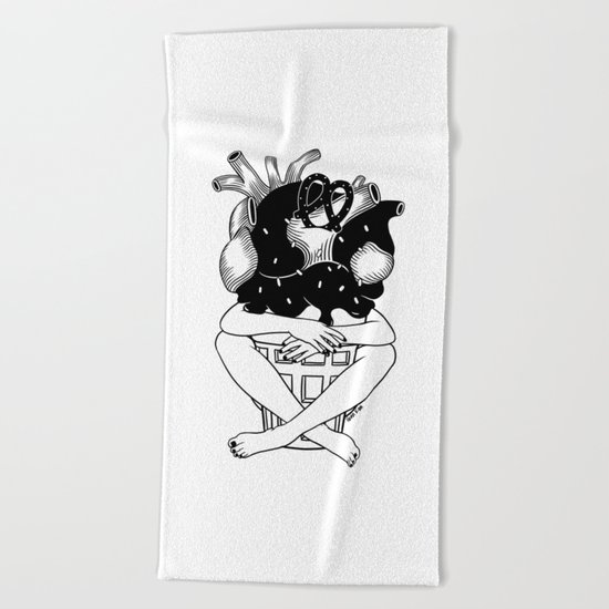 You melt my heart Beach Towel