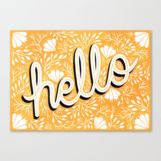 Hello Canvas Print