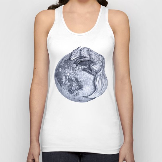Blue Moon Fox Unisex Tank Top