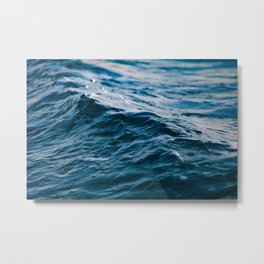 Blue Ocean Waves Metal Print | Cali, Island, Beach, Foam, Storm, Ocean, Wave, Sea, Water, Tide 