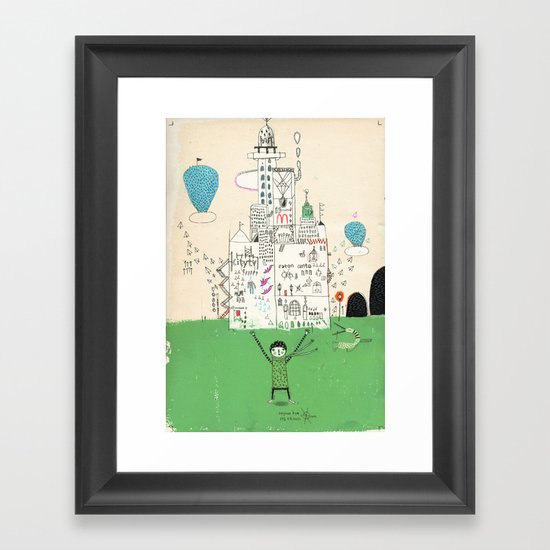 I love life. Framed Art Print