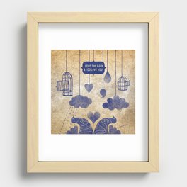 Love the Rain and You Recessed Framed Print