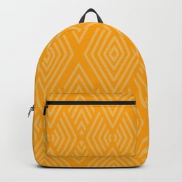 Orange color Diamonds in a pattern Backpack