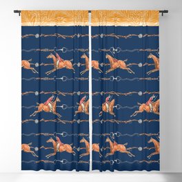 HORSE AND RIDER Blackout Curtain