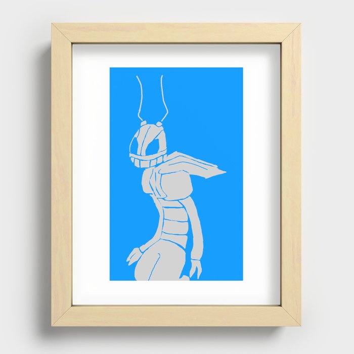 Grasshopper Bot Recessed Framed Print