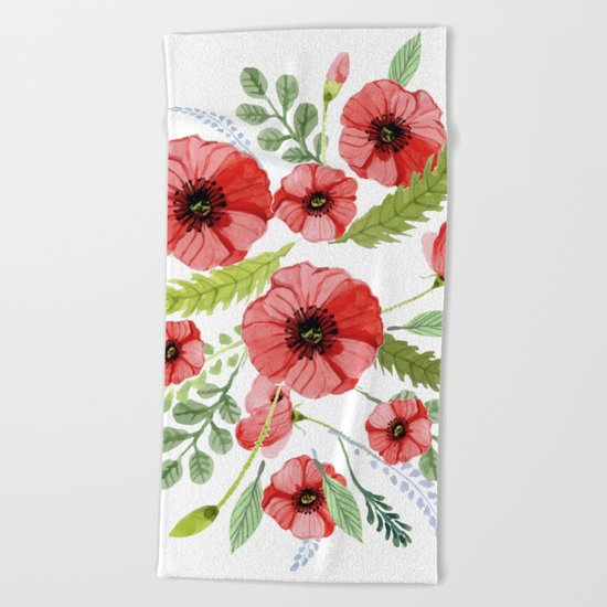 Flowers 110 Beach Towel