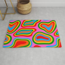 Abstract psychedelic LSD pattern  Area & Throw Rug