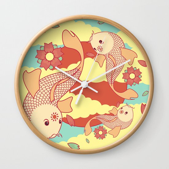 go with the flow Wall Clock