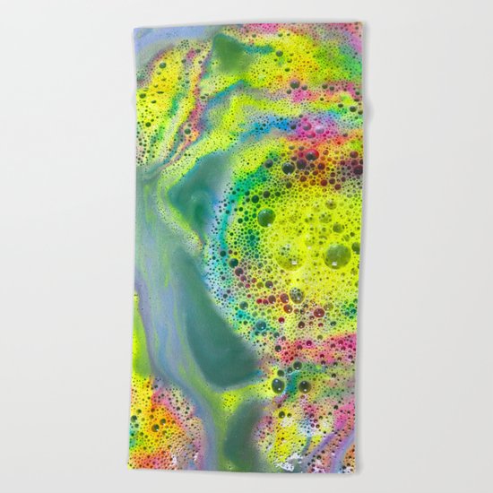 Rainbow Bubbles Beach Towel