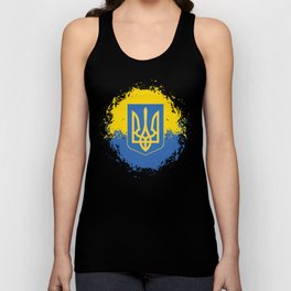 Ukrainian symbol ukrainian banner Unisex Tank Top